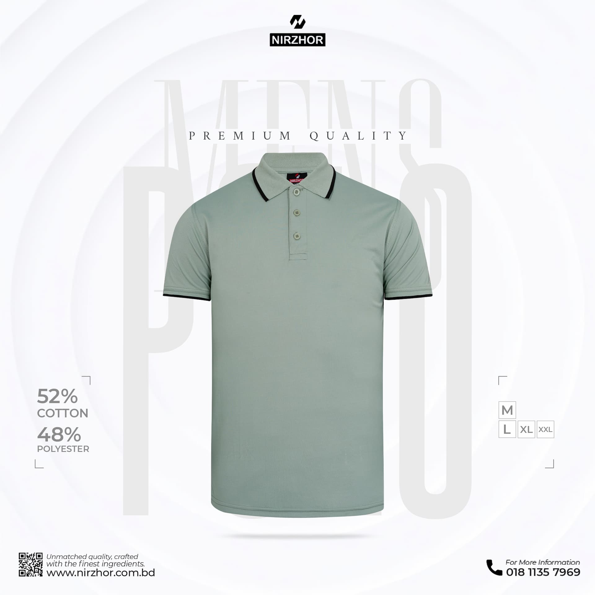 Men's Premium Double pk polo shirt combo.