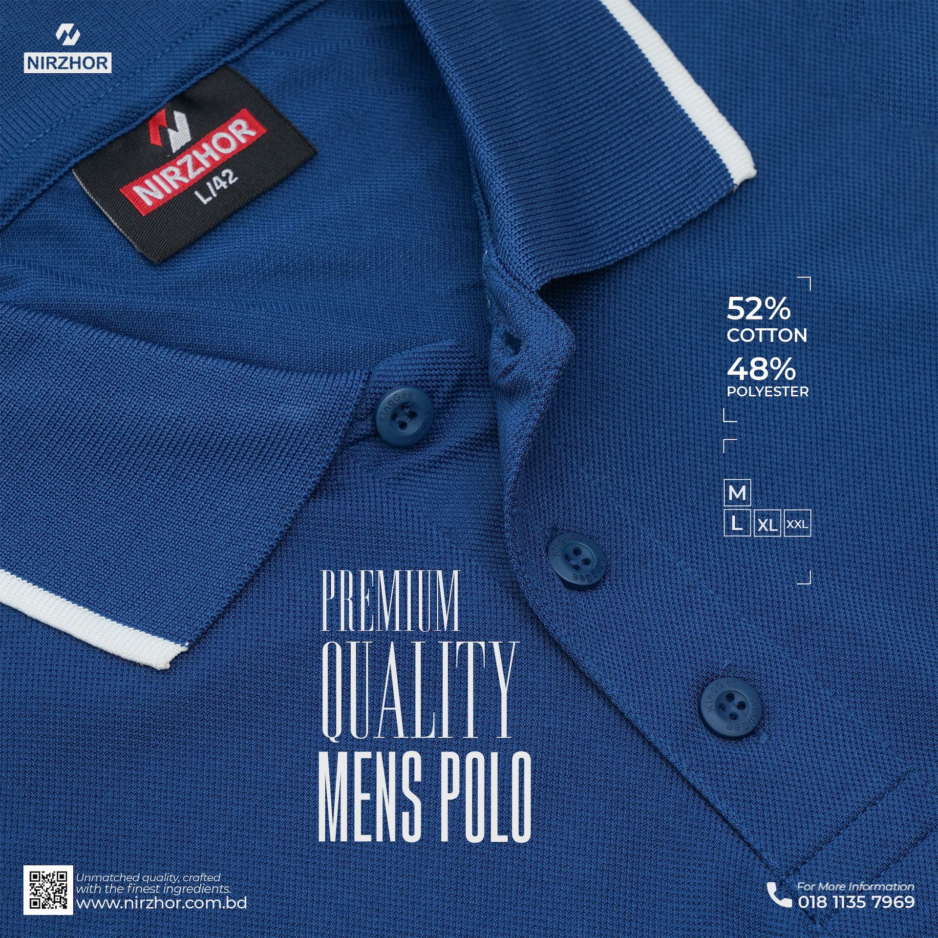Men's Premium Double pk polo shirt
