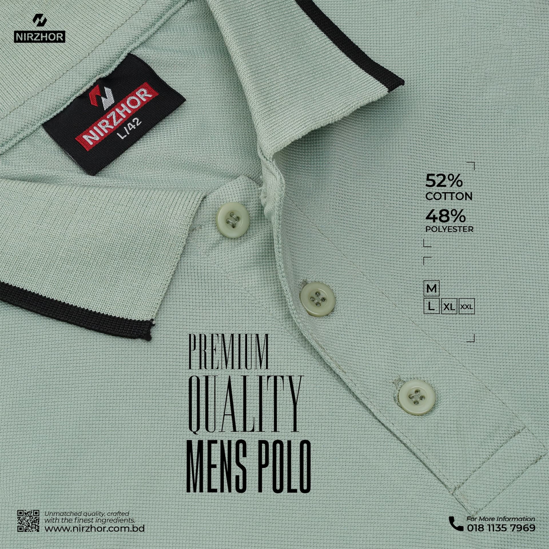 Men's Premium Double pk polo shirt