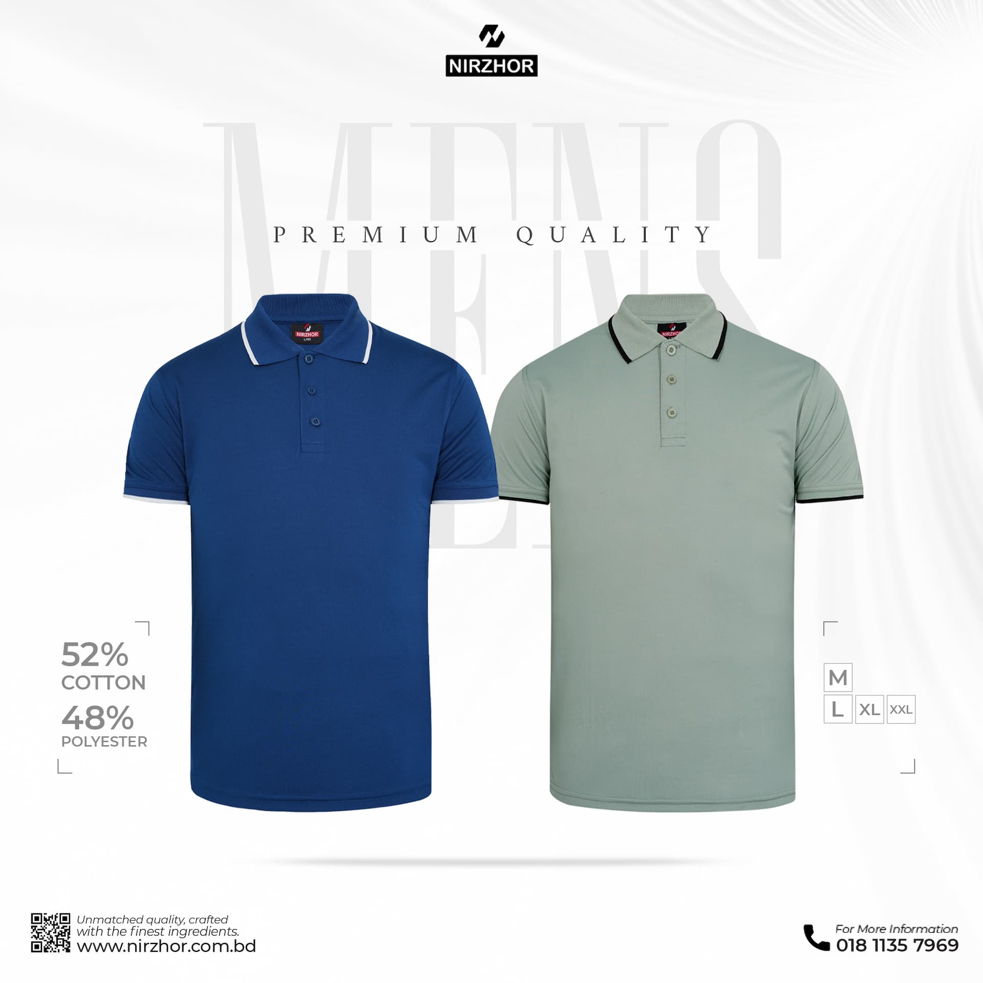 Men's Premium Double pk polo shirt