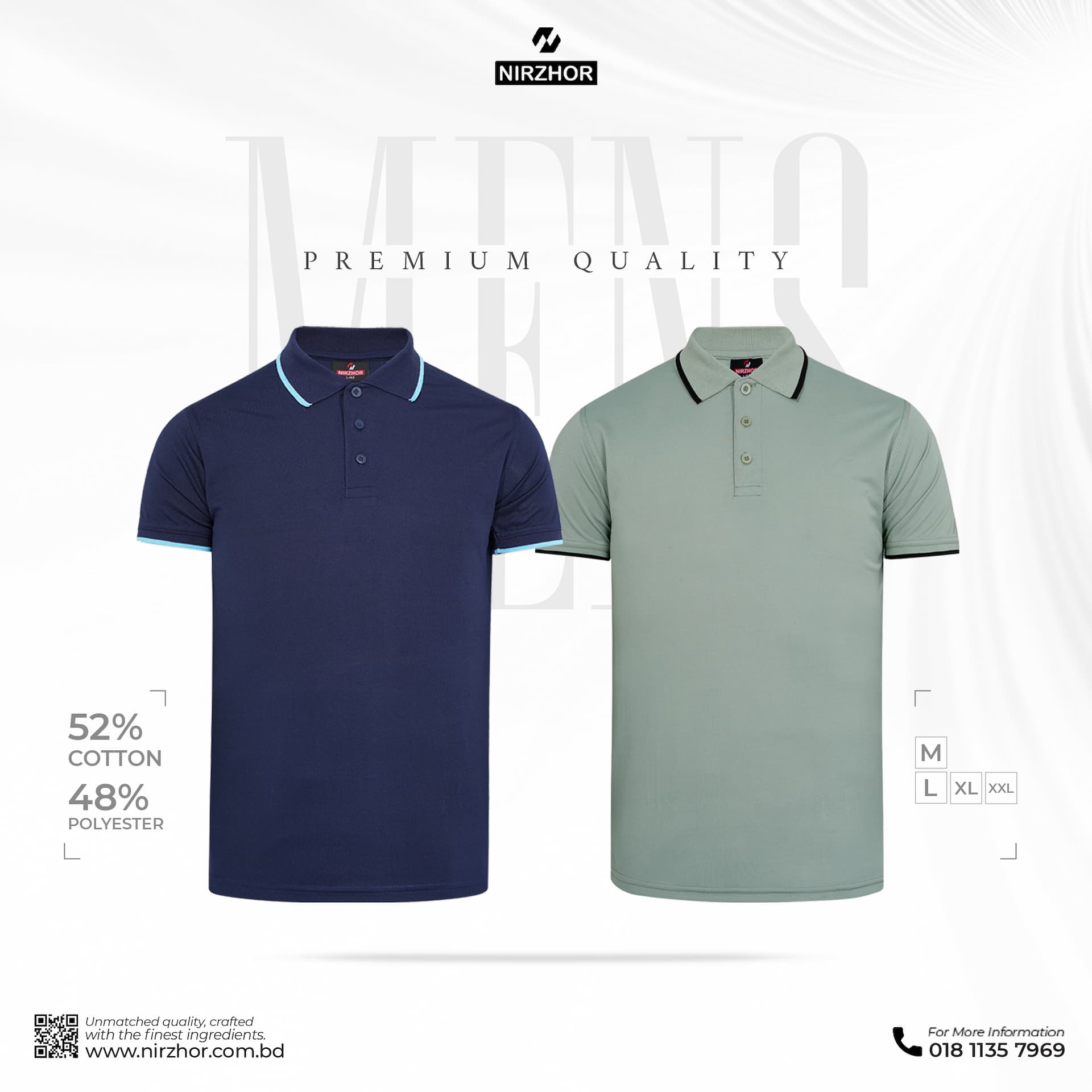 Men's Premium Double pk polo shirt