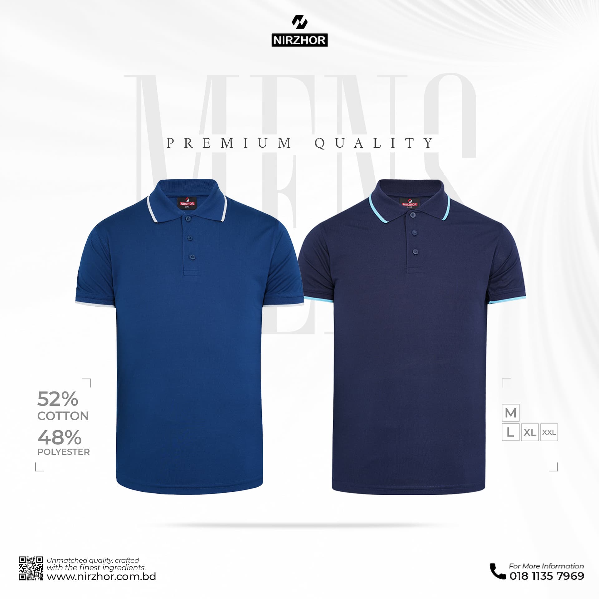 Men's Premium Double pk polo shirt