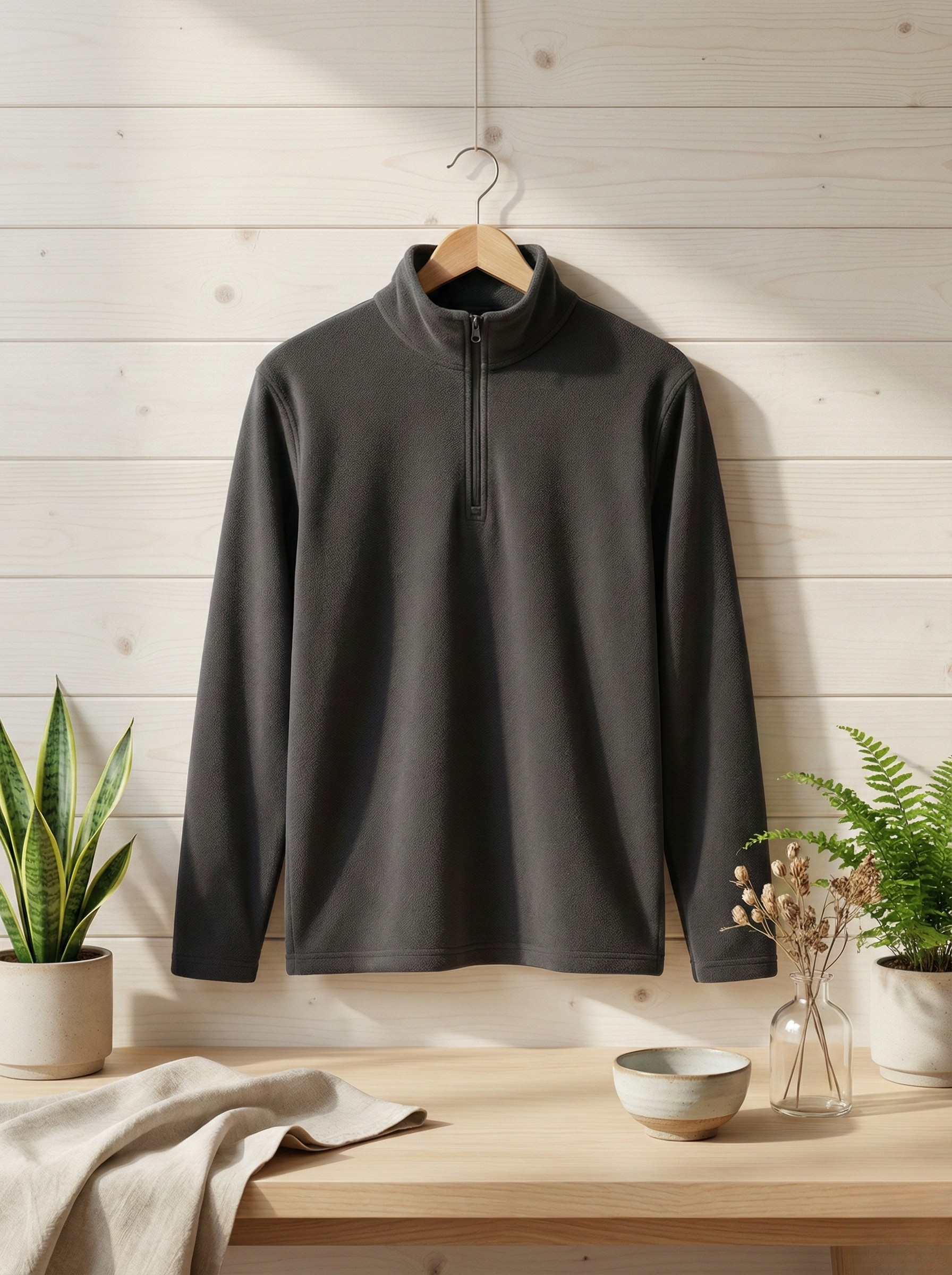 Premium Fleece Half-Zip Pullover – Ultra Soft, Warm & Stylish