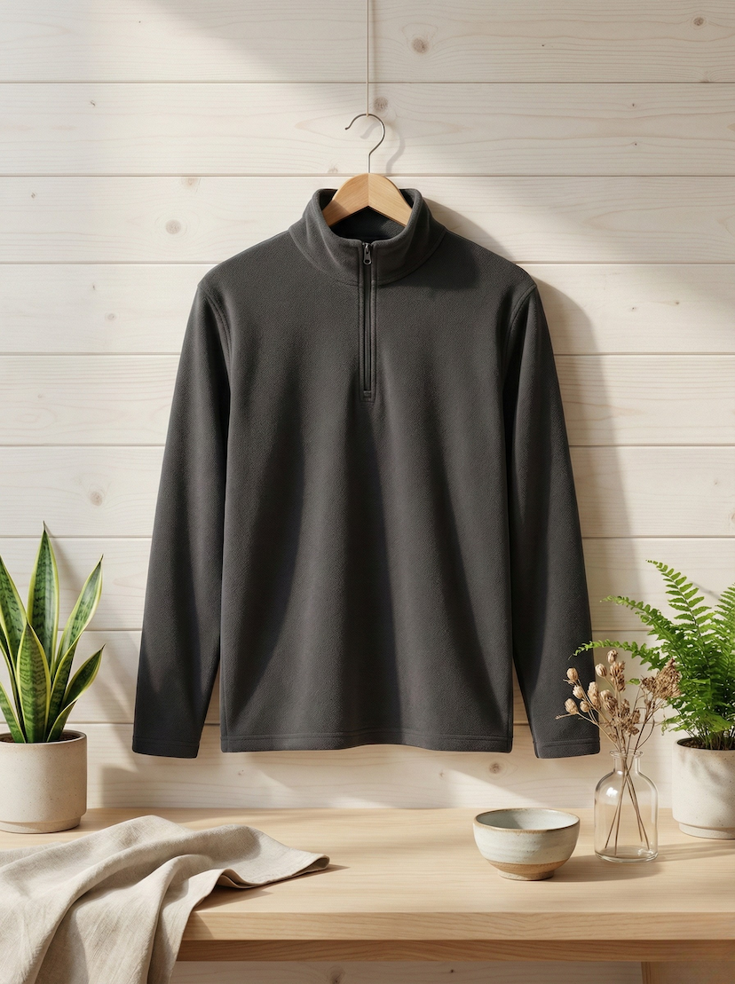Premium Fleece Half-Zip Pullover – Ultra Soft, Warm & Stylish