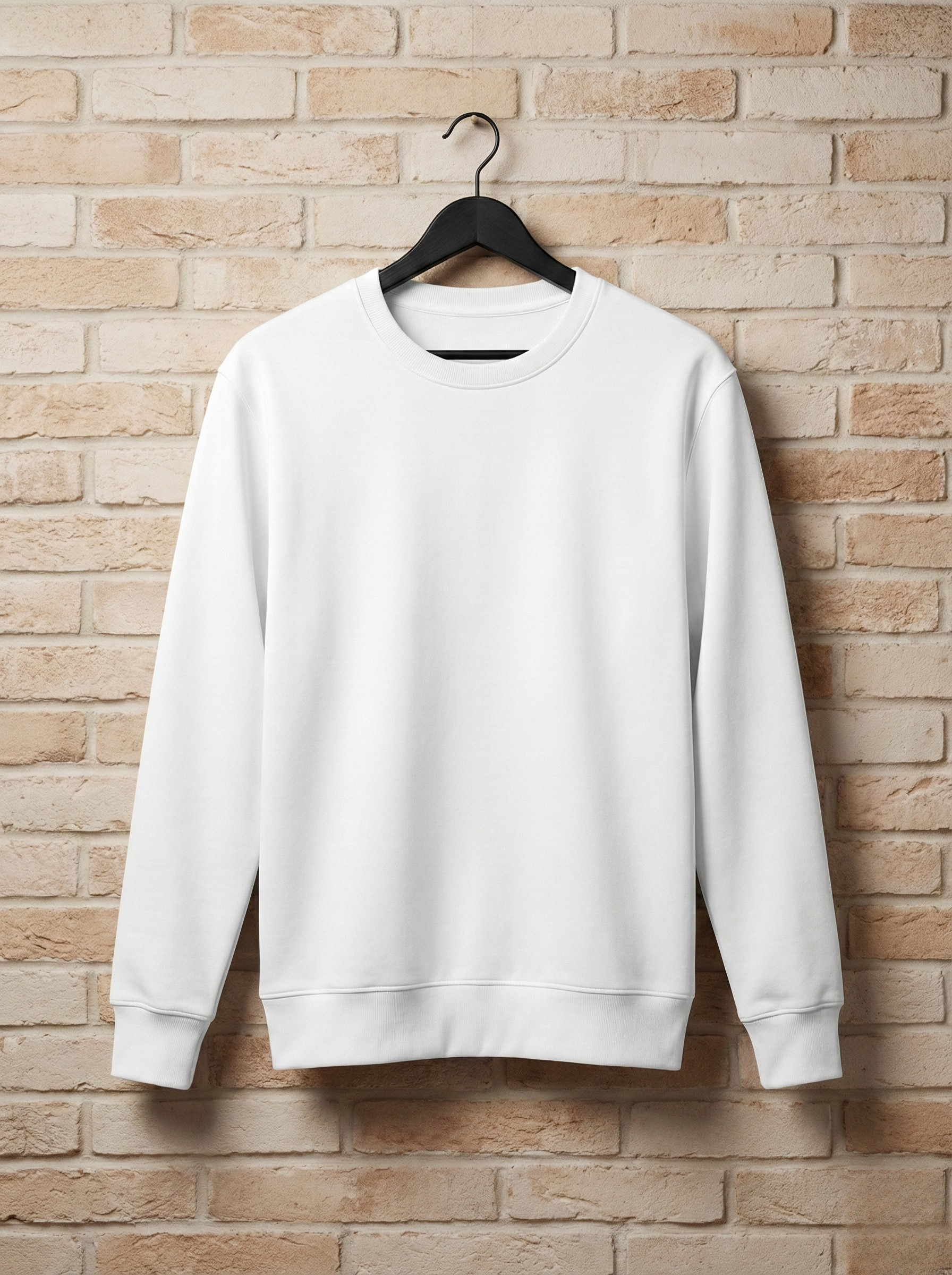 Premium White Classic Sweatshirt – Soft, Stylish & All-Season Essential