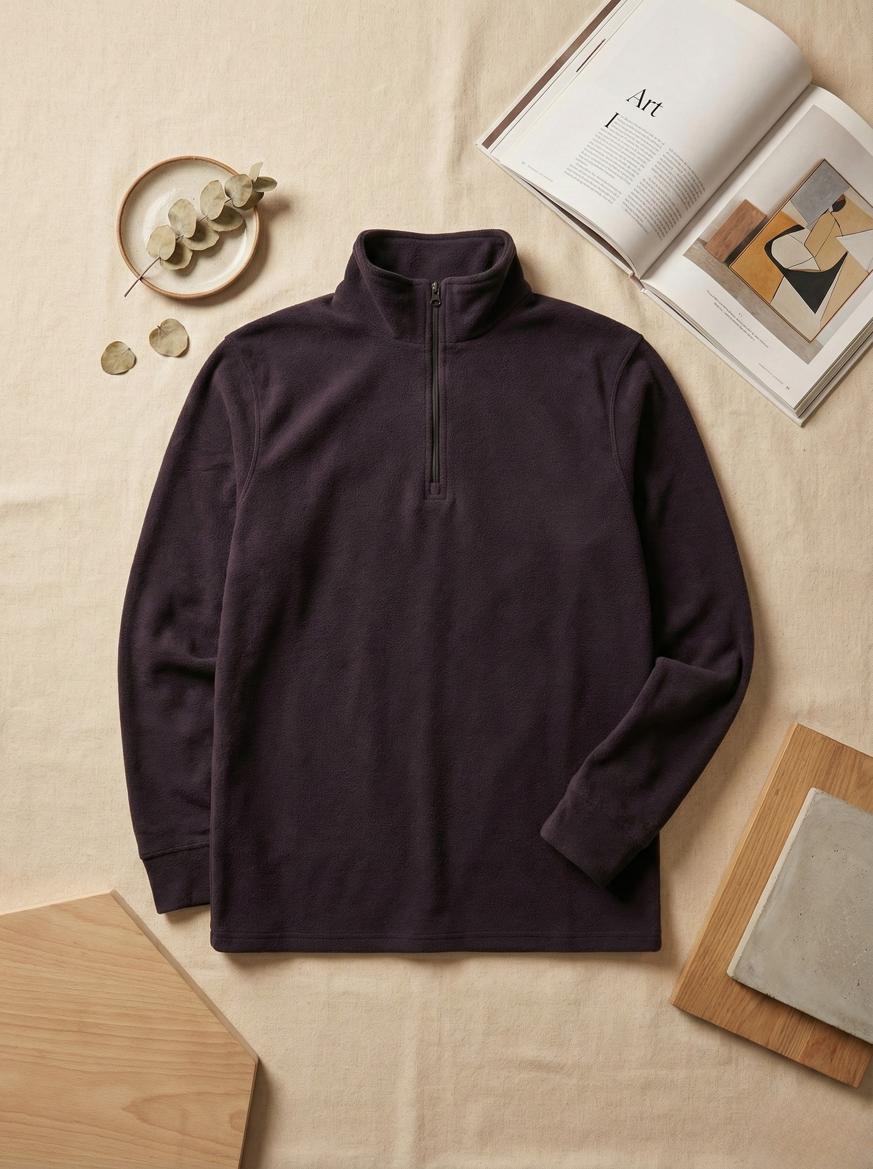 Premium Fleece Half-Zip Pullover – Ultra Soft, Warm & Stylish