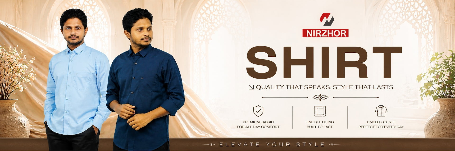 Nirzhor — Premium Men's Fashion Bangladesh banner 1