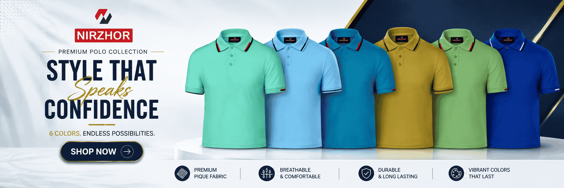 Nirzhor — Premium Men's Fashion Bangladesh banner 1