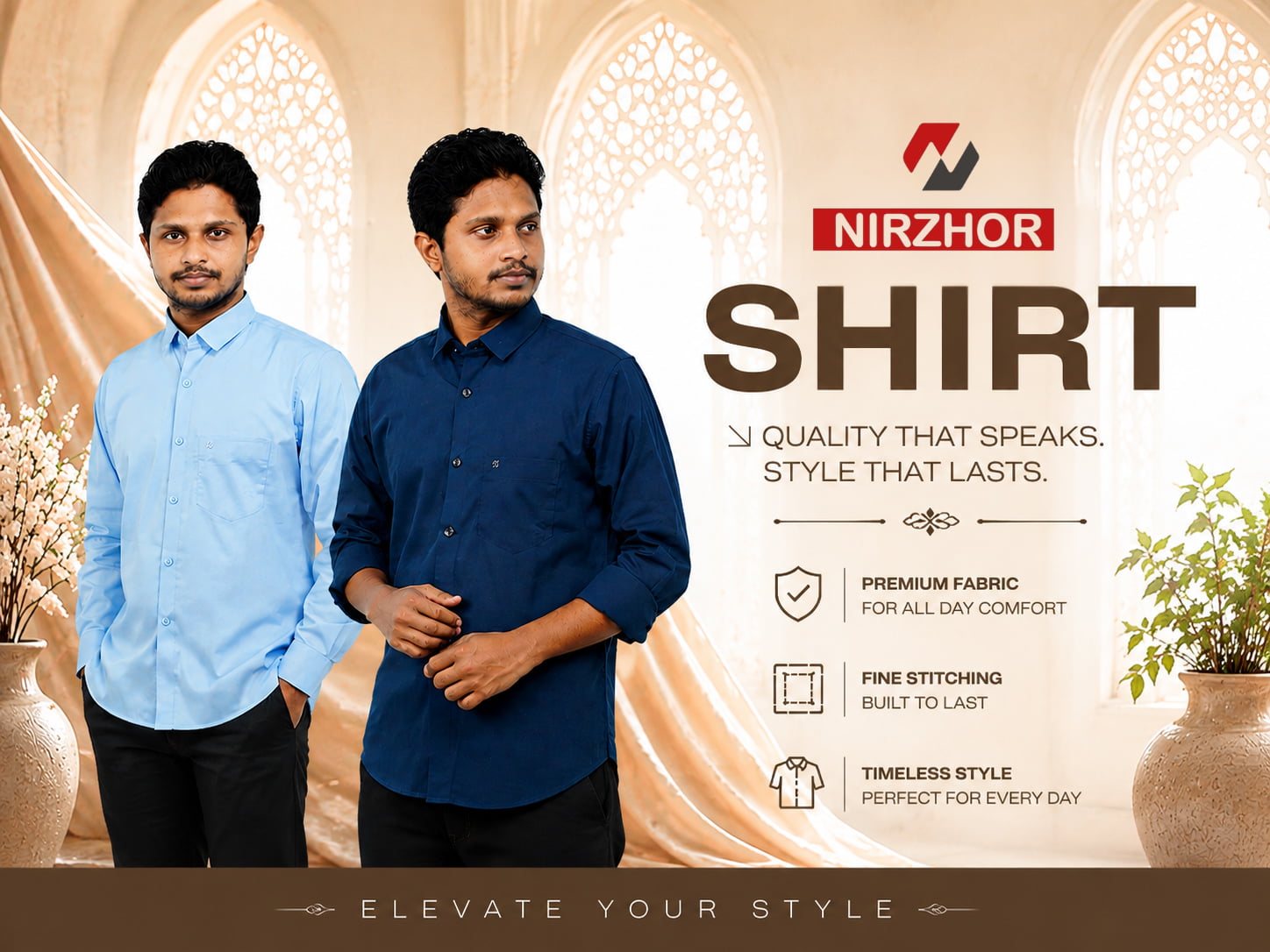 Nirzhor — Premium Men's Fashion Bangladesh banner 1