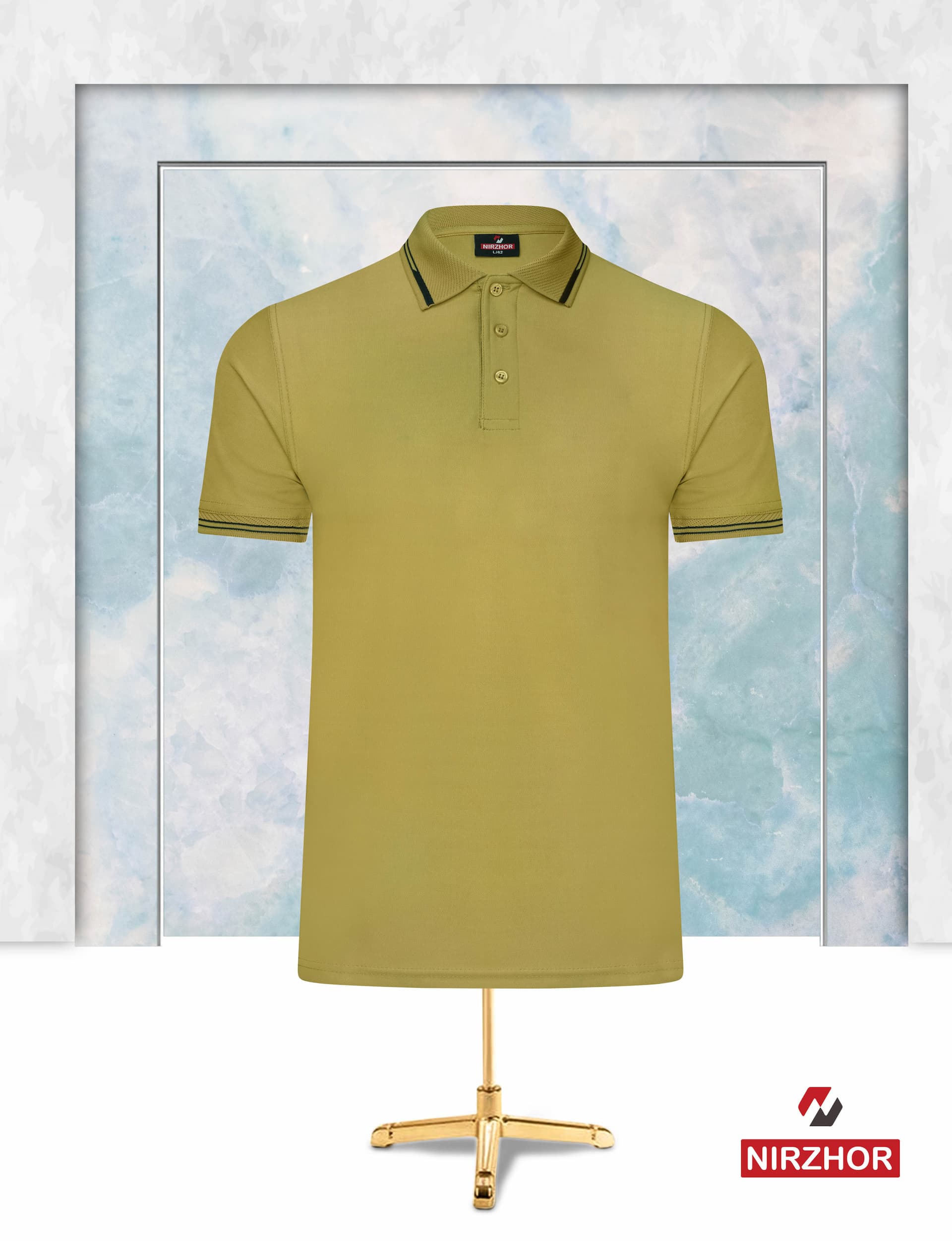 Olive Green Polo Shirt for Men — Nirzhor