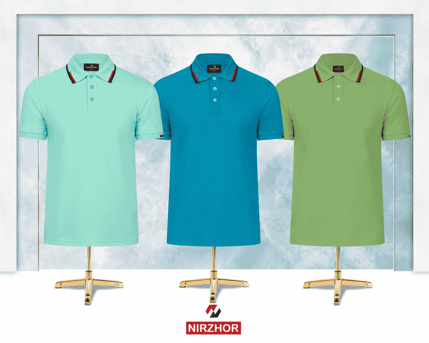 Mint Green, Teal Blue & Pastel Green - 3 Pieces Combo Pack
